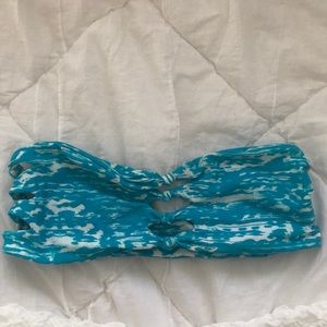MIKOH Monaco Knotted Bandeau Swim Top